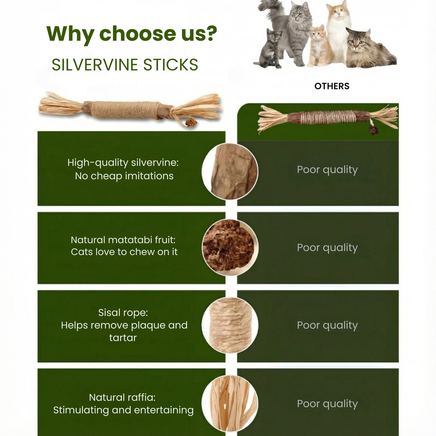 Pawrivo | Matatabi Dental Chew Sticks